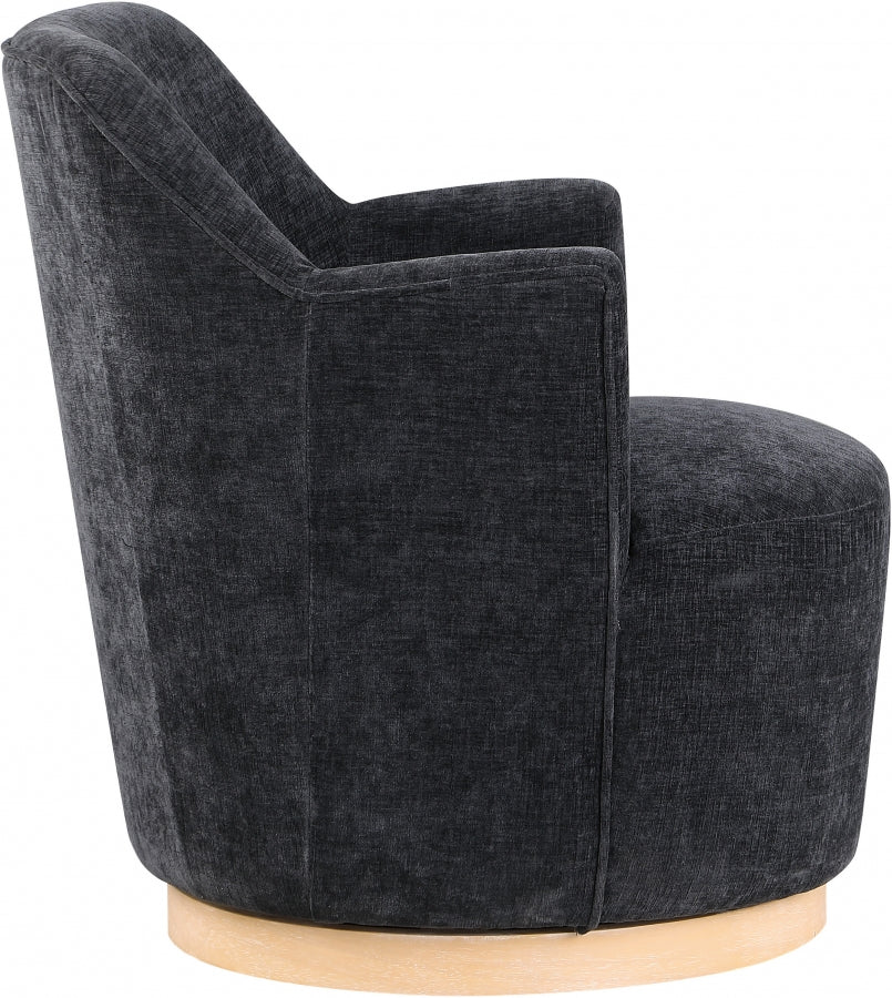 Clarita Chenille Fabric Upholstered Swivel Accent Chair