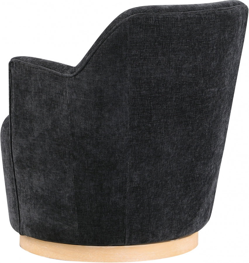Clarita Chenille Fabric Upholstered Swivel Accent Chair