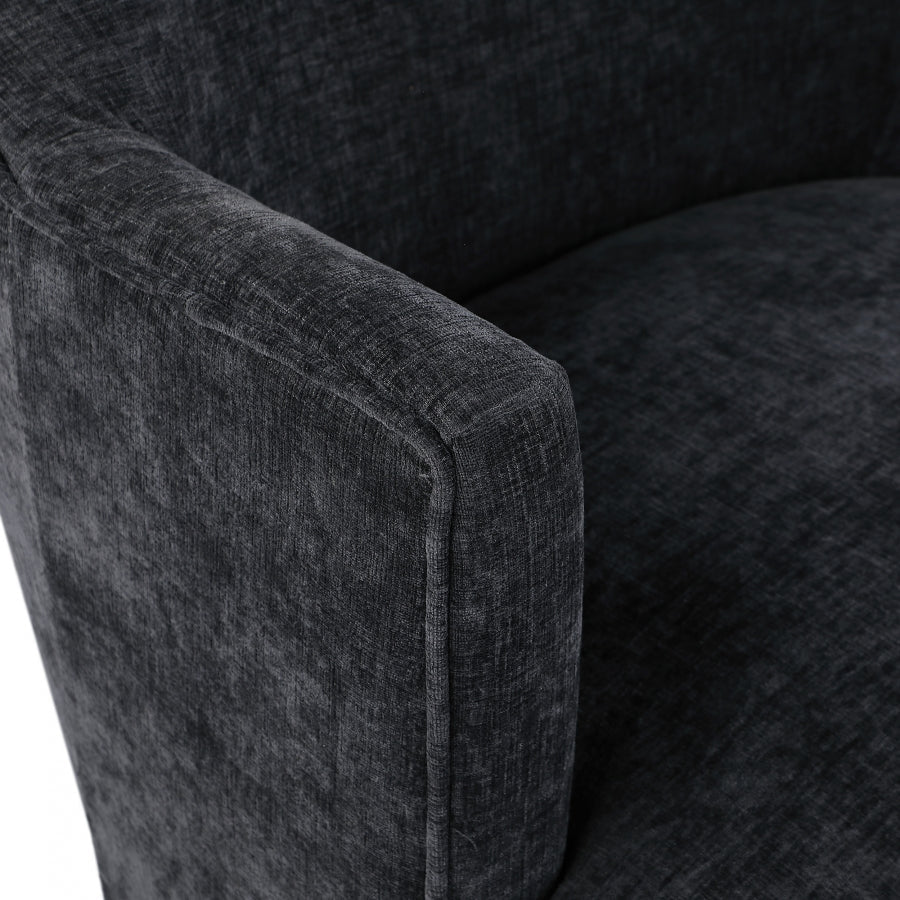 Clarita Chenille Fabric Upholstered Swivel Accent Chair