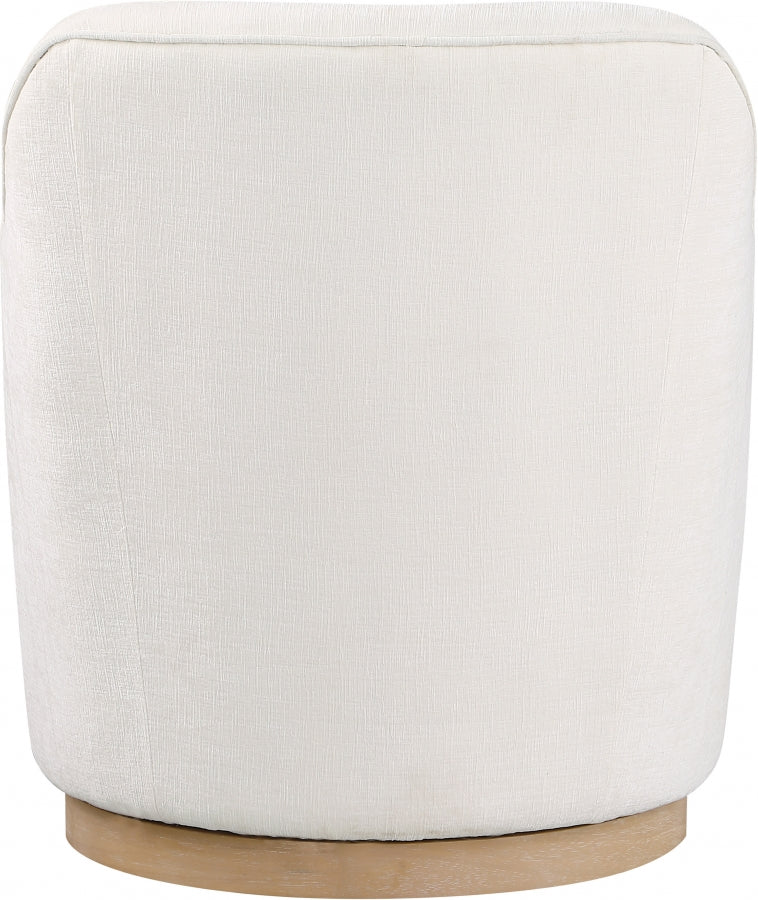Clarita Chenille Fabric Upholstered Swivel Accent Chair