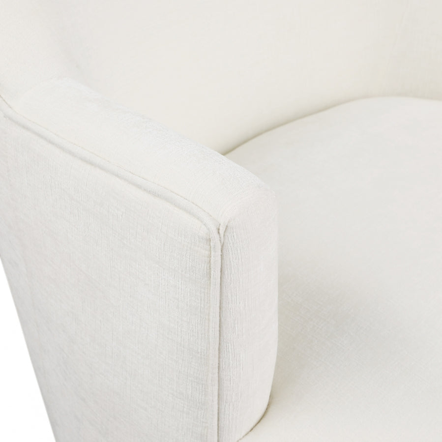 Clarita Chenille Fabric Upholstered Swivel Accent Chair