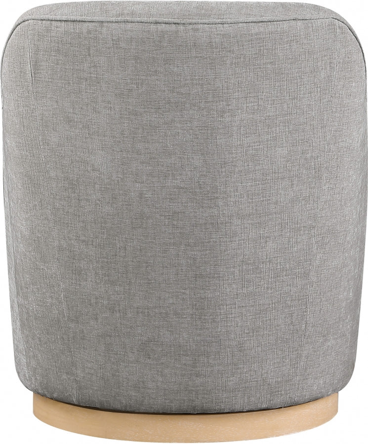 Clarita Chenille Fabric Upholstered Swivel Accent Chair