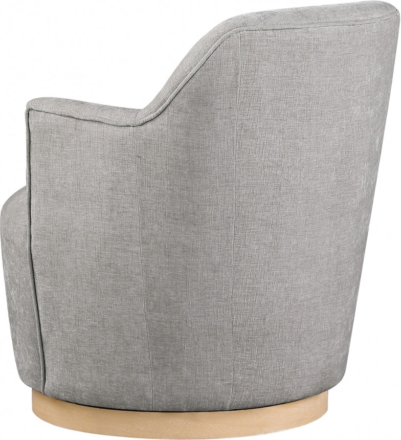 Clarita Chenille Fabric Upholstered Swivel Accent Chair