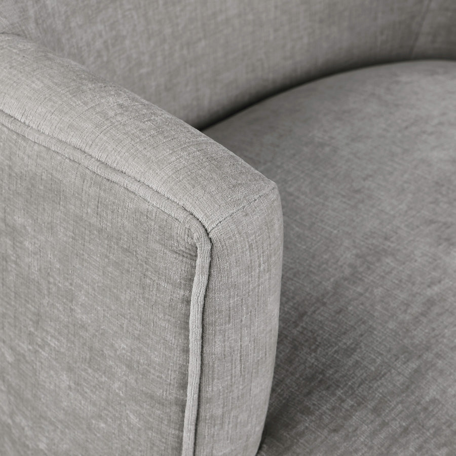 Clarita Chenille Fabric Upholstered Swivel Accent Chair