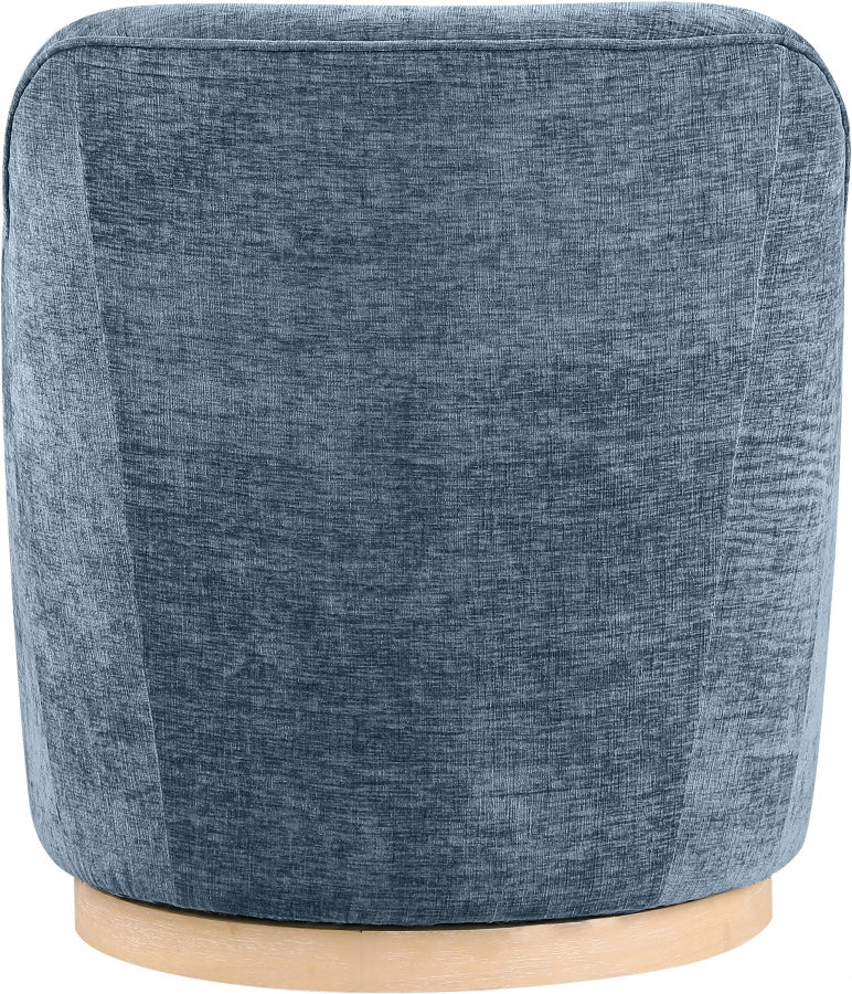 Clarita Chenille Fabric Upholstered Swivel Accent Chair