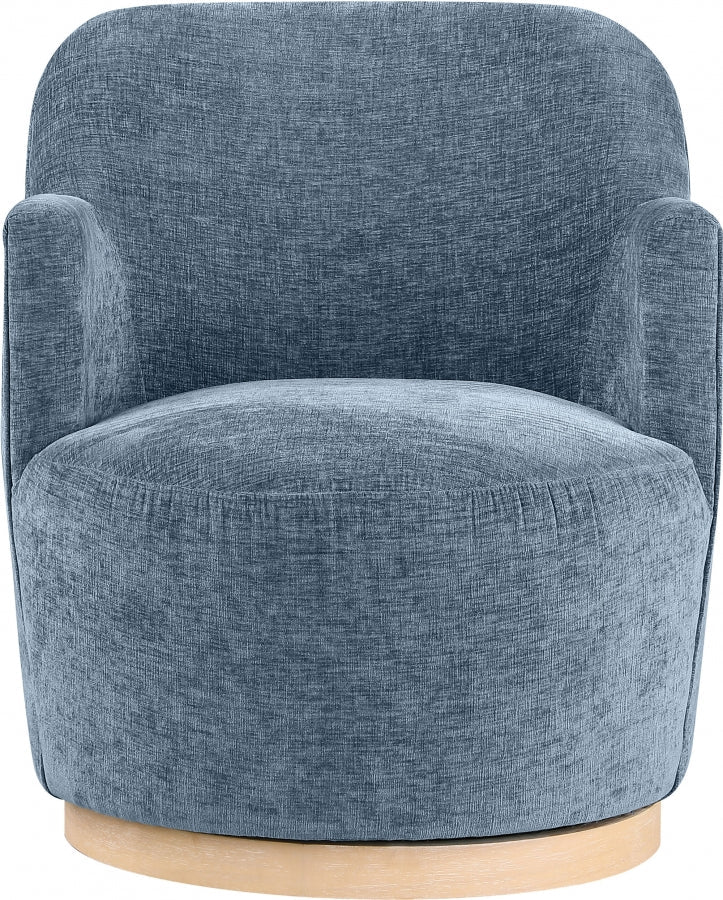 Clarita Chenille Fabric Upholstered Swivel Accent Chair