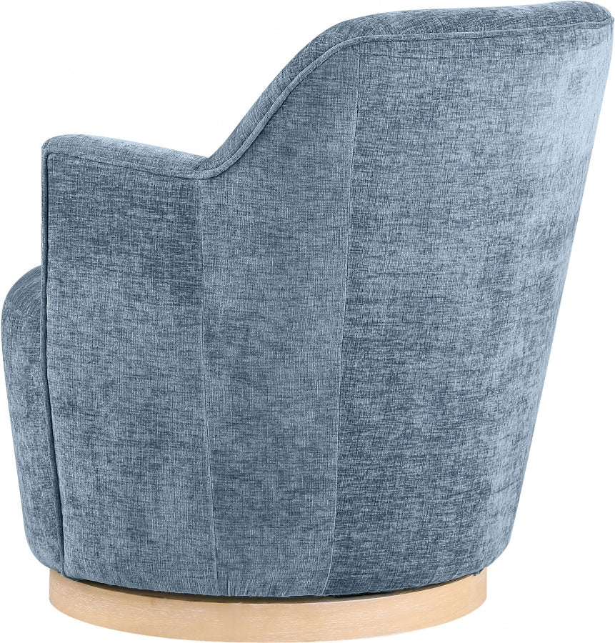 Clarita Chenille Fabric Upholstered Swivel Accent Chair