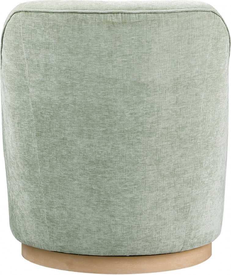 Clarita Chenille Fabric Upholstered Swivel Accent Chair
