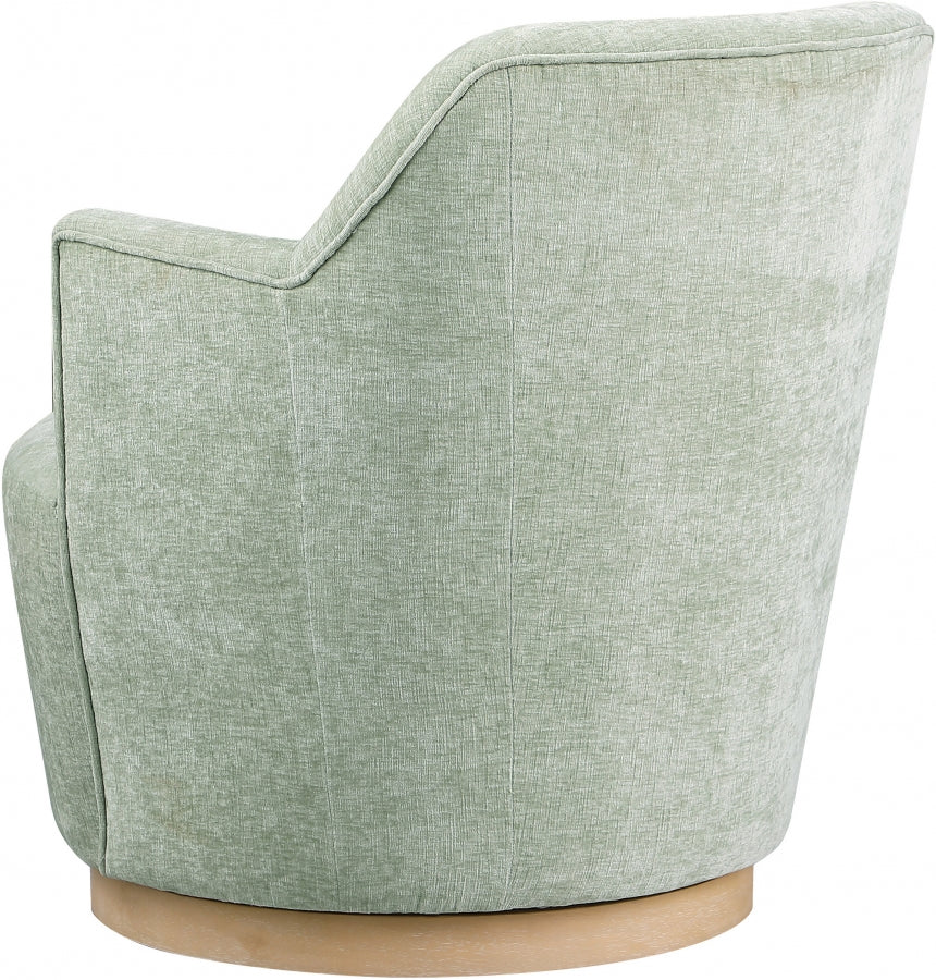Clarita Chenille Fabric Upholstered Swivel Accent Chair
