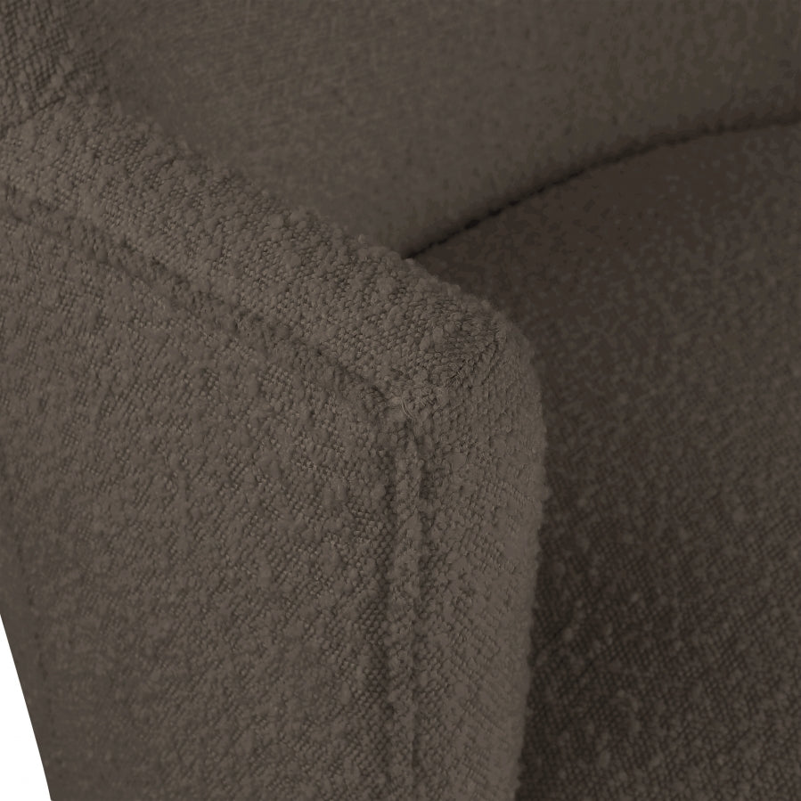 Clarita Boucle Fabric Upholstered Swivel Accent Chair