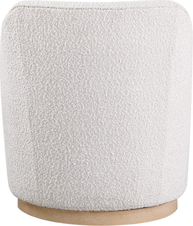 Clarita Boucle Fabric Upholstered Swivel Accent Chair