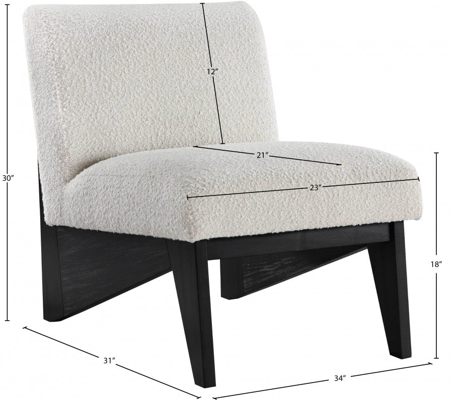 Chapman Boucle Fabric Upholstered Accent Chair