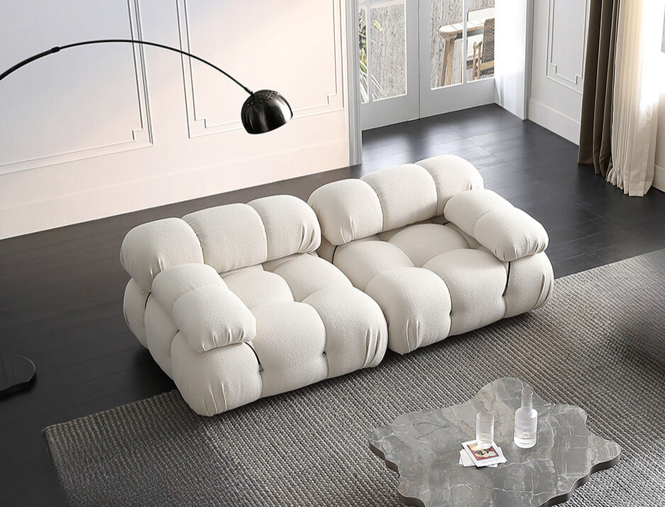 Mario Bellini Two-Seater Boucle Sofa