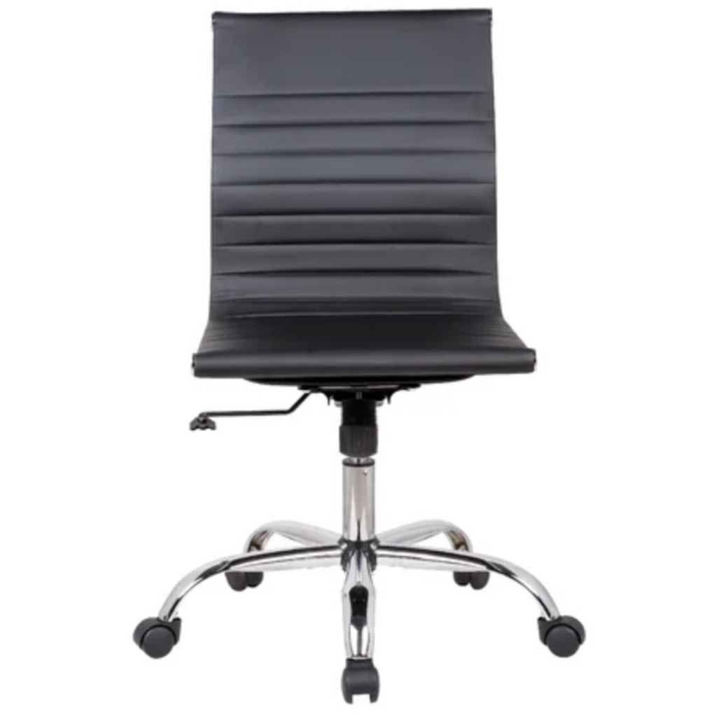 Eames Aluminum Group Management Armless Chair - Low Back
