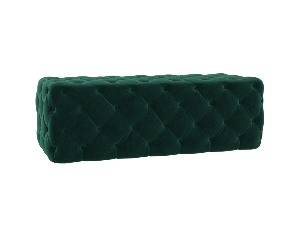 Kaylee 49" Performance Velvet Tufted Jumbo Ottoman