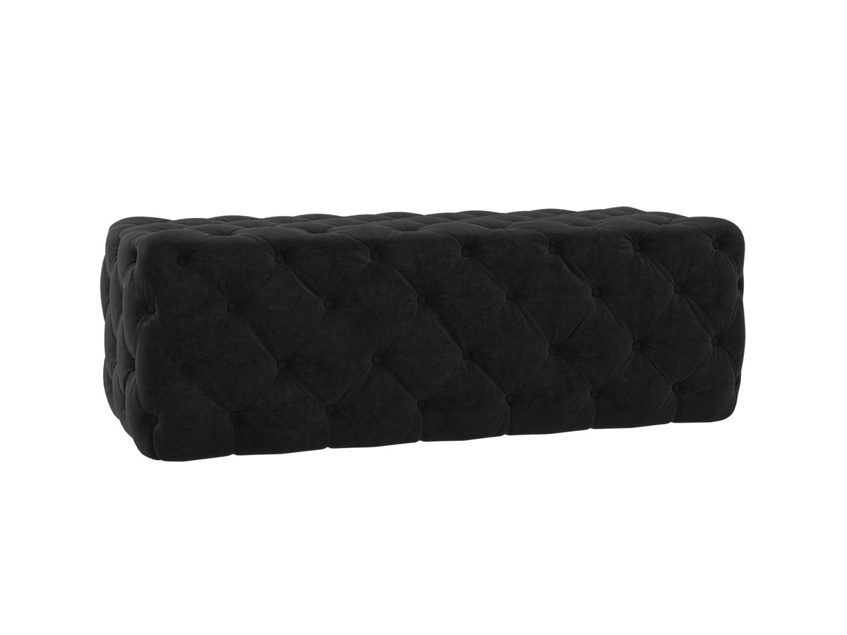 Kaylee 49" Performance Velvet Tufted Jumbo Ottoman