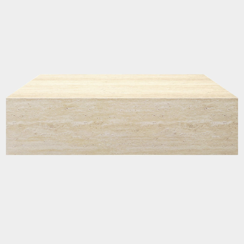 Artemis Contract Grade Rectangular Coffee Table in Travertine