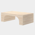 Atticus Contract Grade Rectangular Coffee Table in Travertine