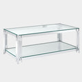 Estrel Rectangular Coffee Table in Silver