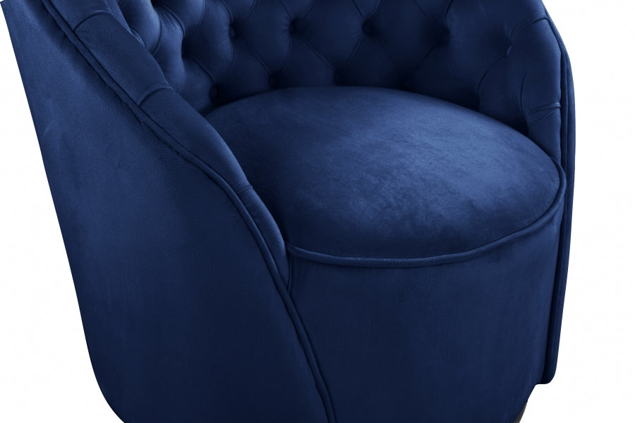 Alessio Velvet Upholstered Swivel Accent Chair