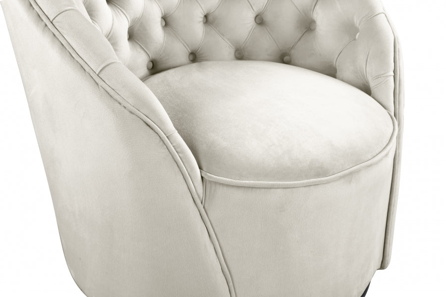 Alessio Velvet Upholstered Swivel Accent Chair