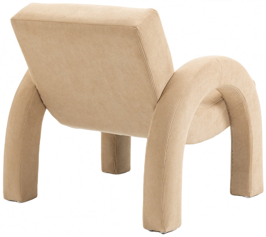 Corduroy Fabric Upholstered Accent Chair