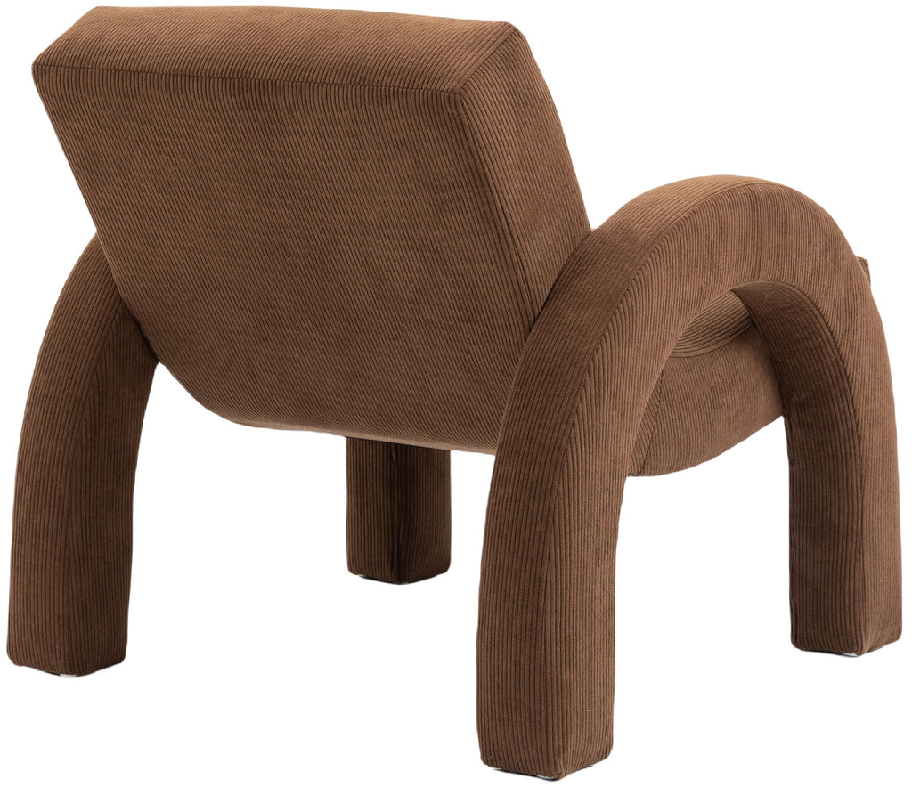 Corduroy Fabric Upholstered Accent Chair