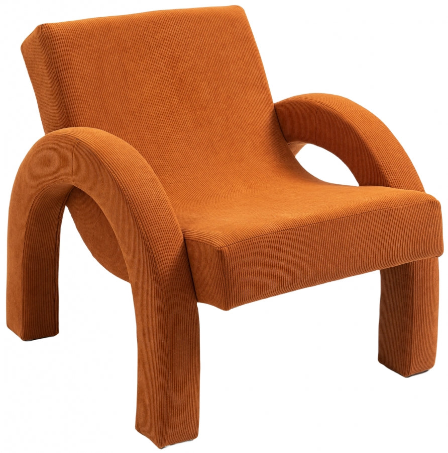 Corduroy Fabric Upholstered Accent Chair