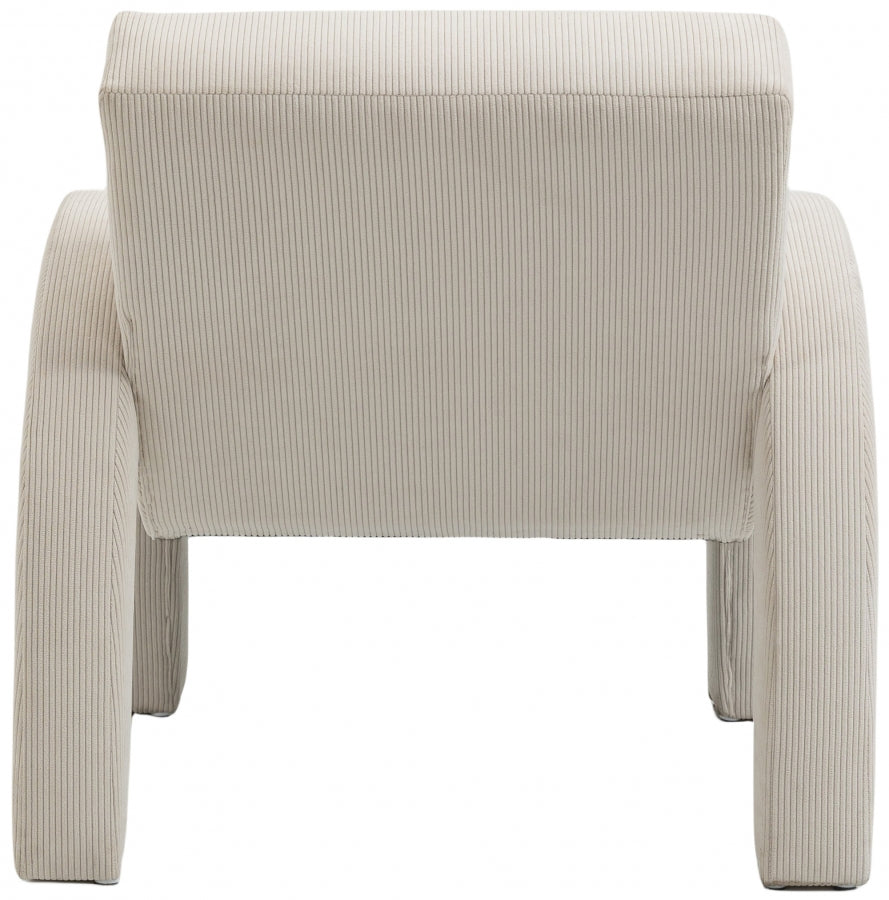 Corduroy Fabric Upholstered Accent Chair