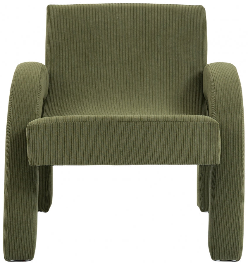 Corduroy Fabric Upholstered Accent Chair