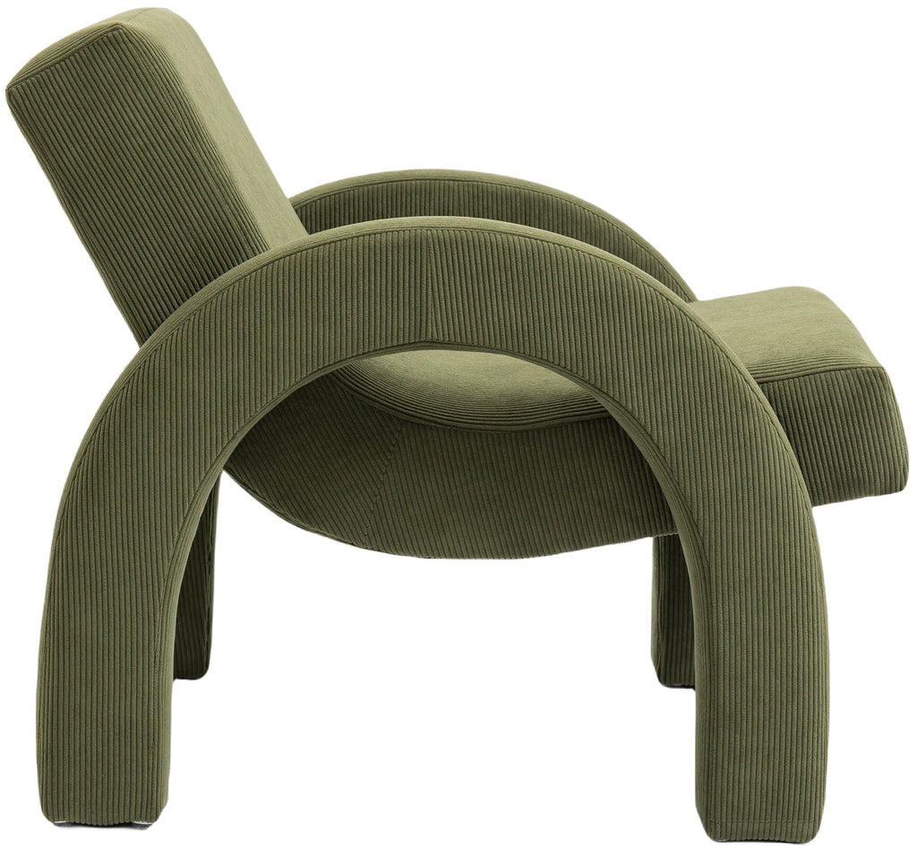 Corduroy Fabric Upholstered Accent Chair