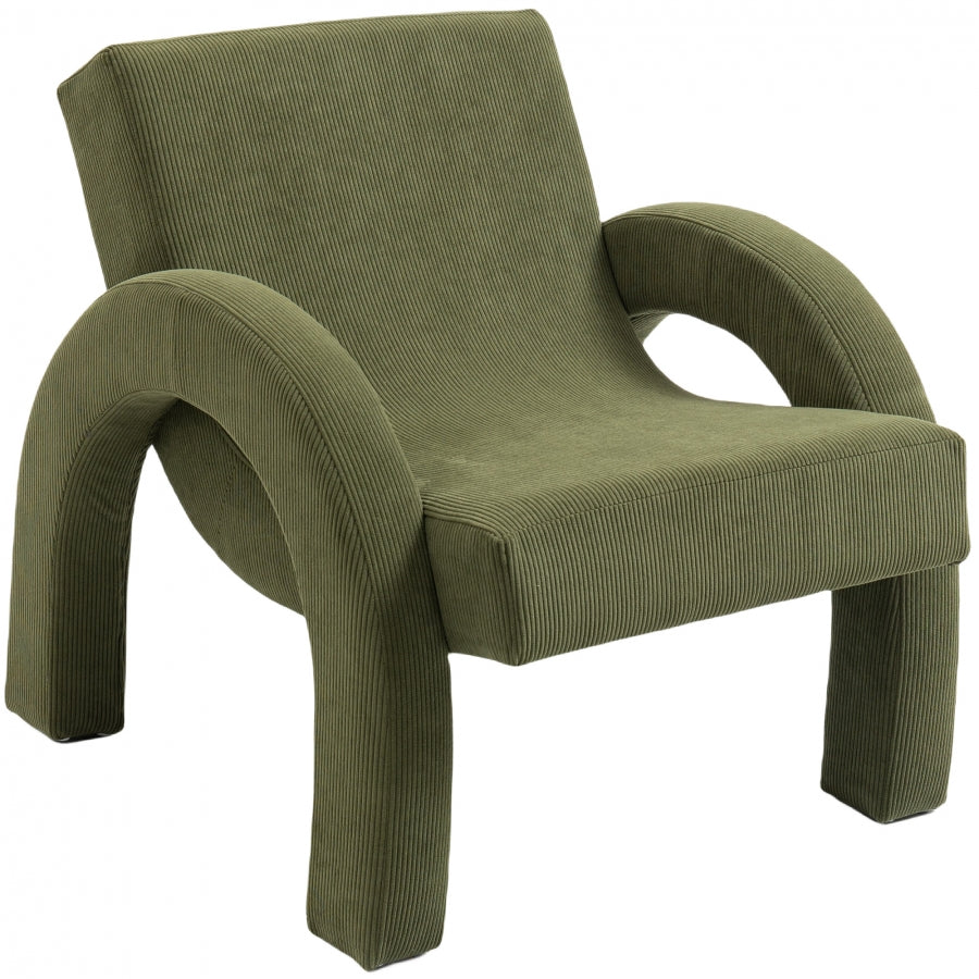 Corduroy Fabric Upholstered Accent Chair