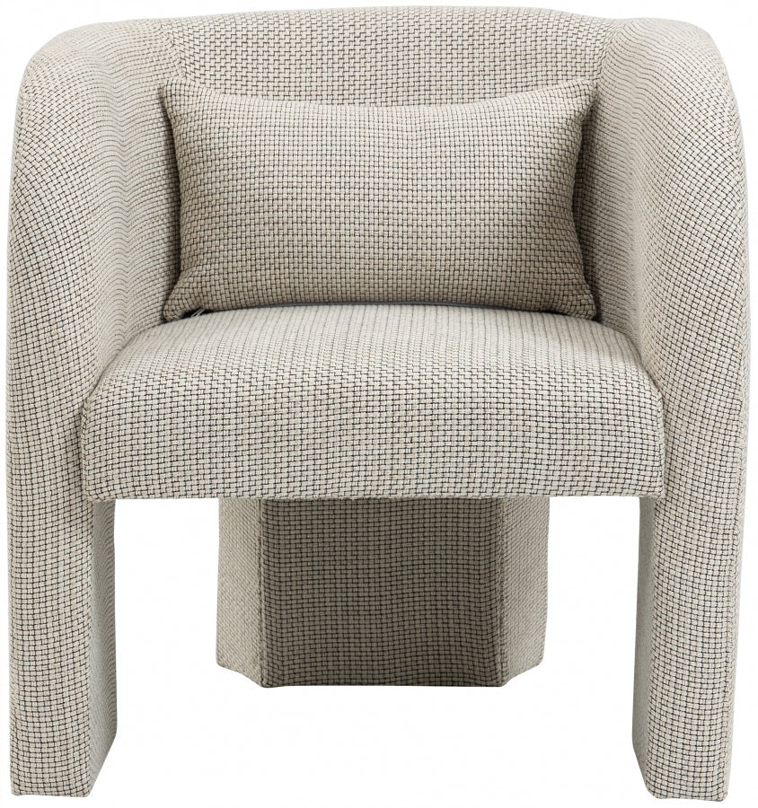 Sawyer Weaved Fabric Upholstered Accent Chair