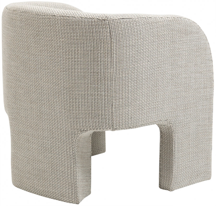 Sawyer Weaved Fabric Upholstered Accent Chair