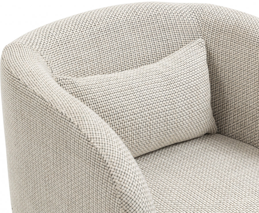 Sawyer Weaved Fabric Upholstered Accent Chair
