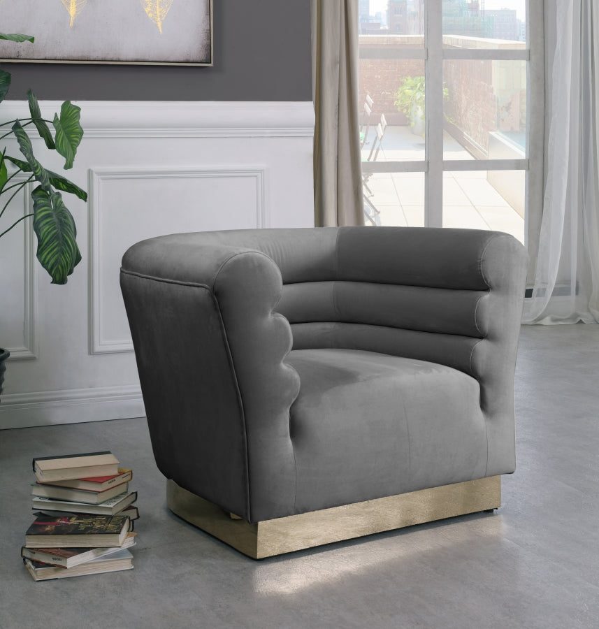 Bellini Velvet Upholstered Chair
