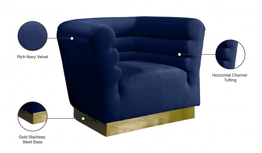 Bellini Velvet Upholstered Chair