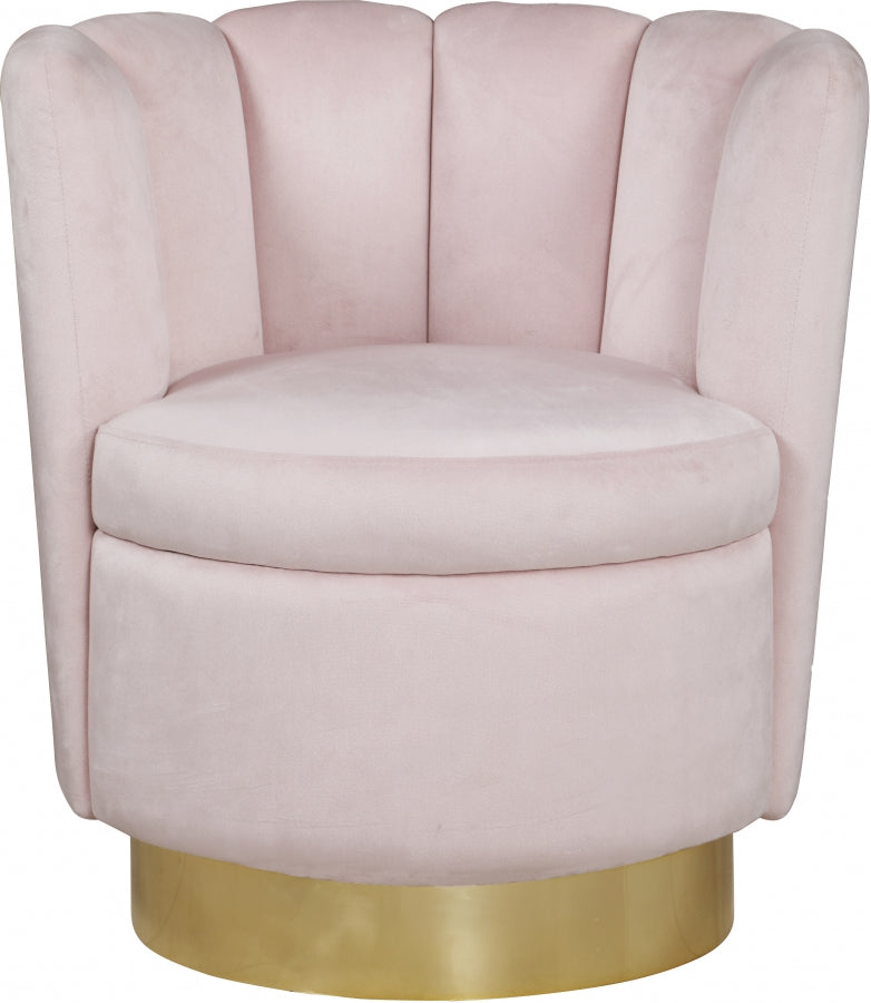 Lily Velvet Upholstered Swivel Accent Chair