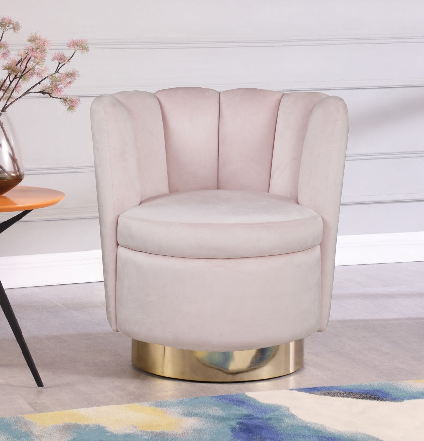 Lily Velvet Upholstered Swivel Accent Chair