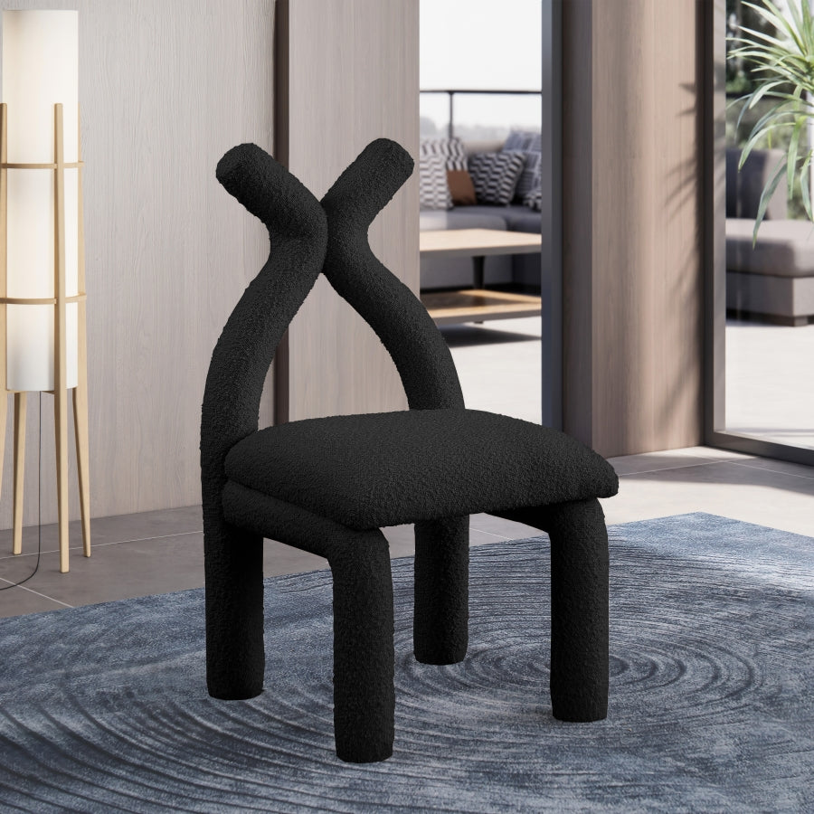 Xena Boucle Fabric Upholstered Accent Chair / Dining Chair