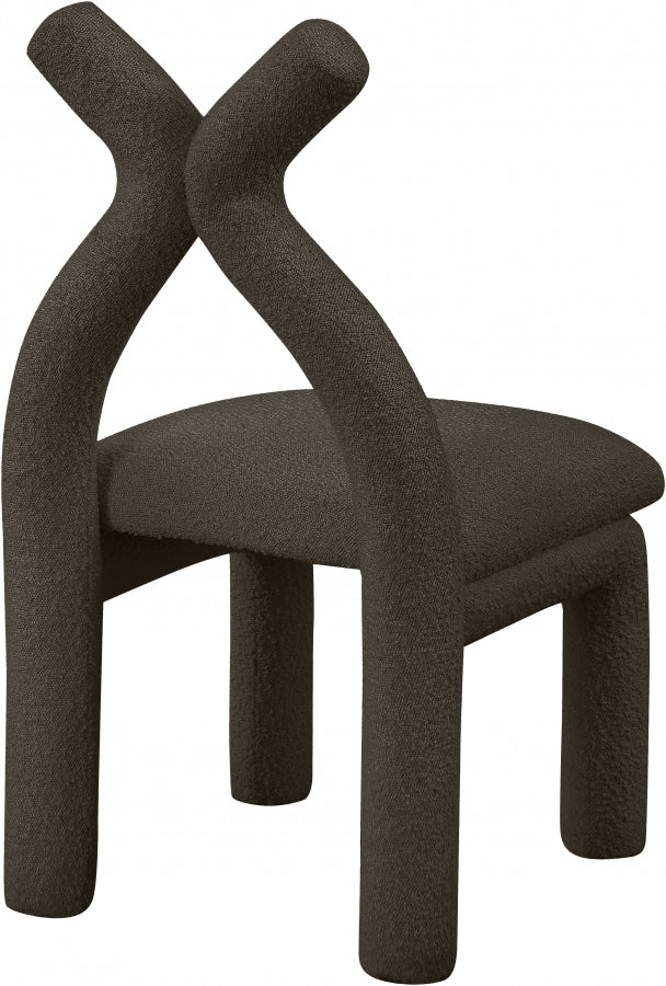 Xena Boucle Fabric Upholstered Accent Chair / Dining Chair
