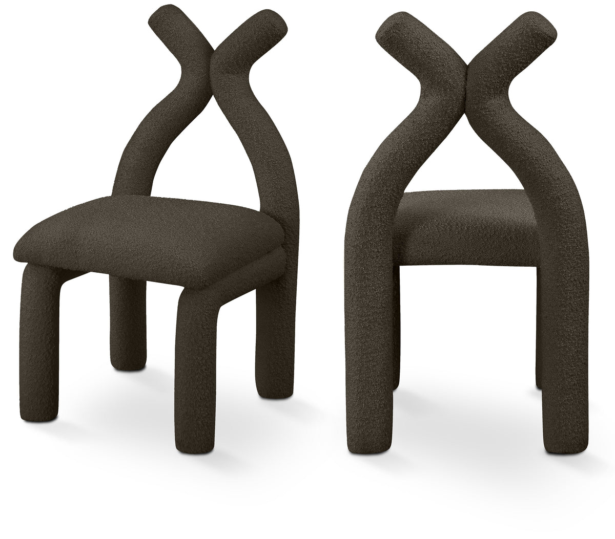 Xena Boucle Fabric Upholstered Accent Chair / Dining Chair