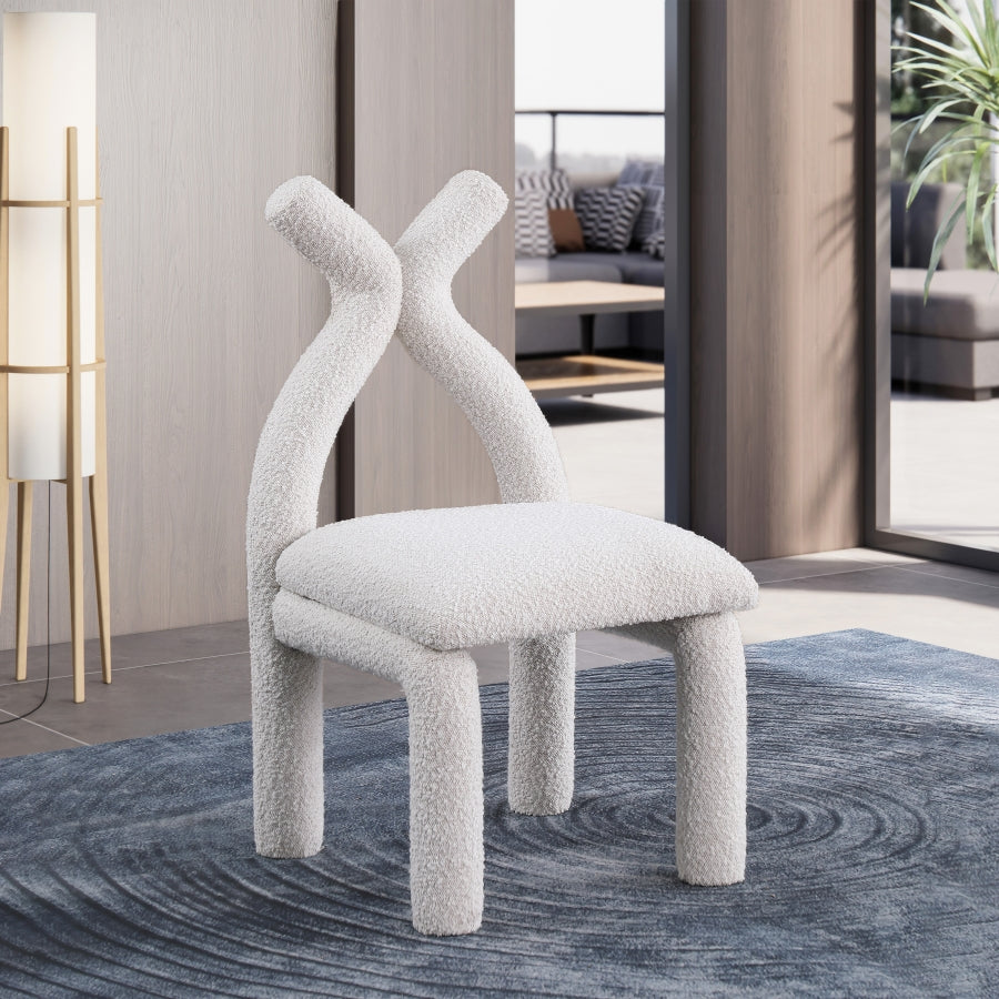 Xena Boucle Fabric Upholstered Accent Chair / Dining Chair