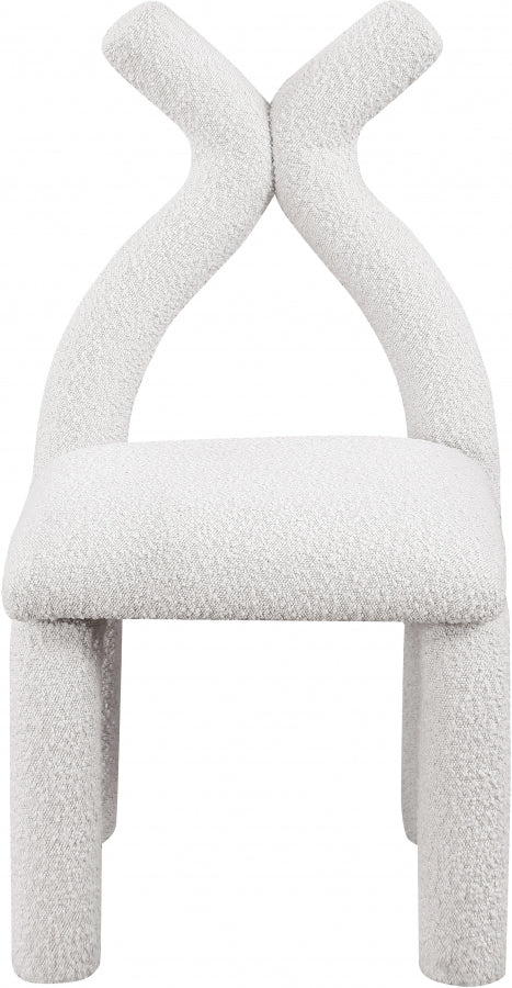 Xena Boucle Fabric Upholstered Accent Chair / Dining Chair