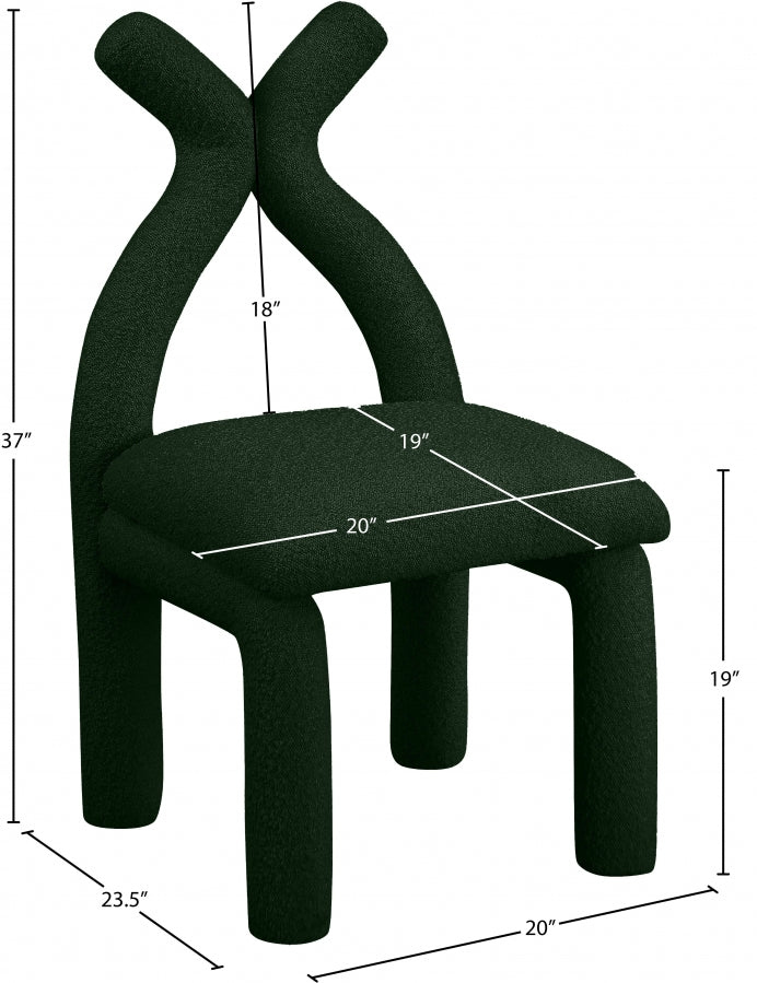 Xena Boucle Fabric Upholstered Accent Chair / Dining Chair