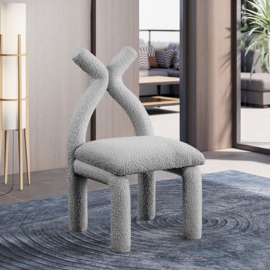 Xena Boucle Fabric Upholstered Accent Chair / Dining Chair