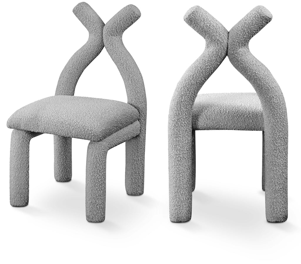 Xena Boucle Fabric Upholstered Accent Chair / Dining Chair