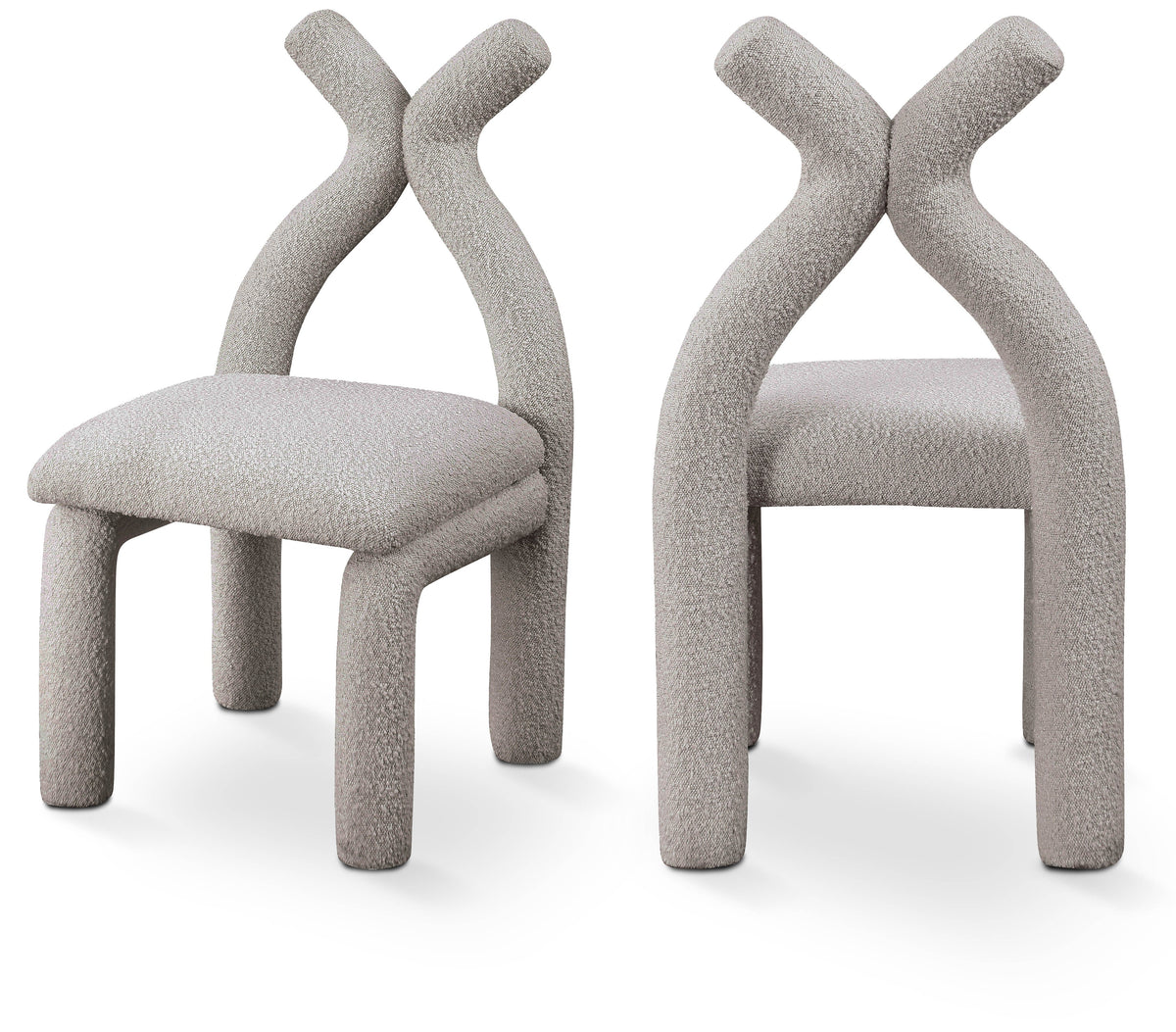 Xena Boucle Fabric Upholstered Accent Chair / Dining Chair