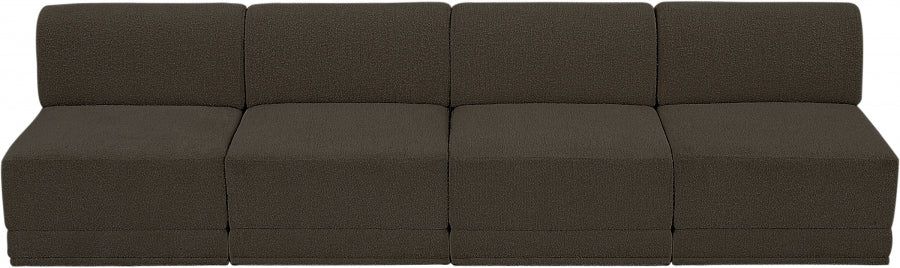 Ollie Boucle Fabric Armless Sofa