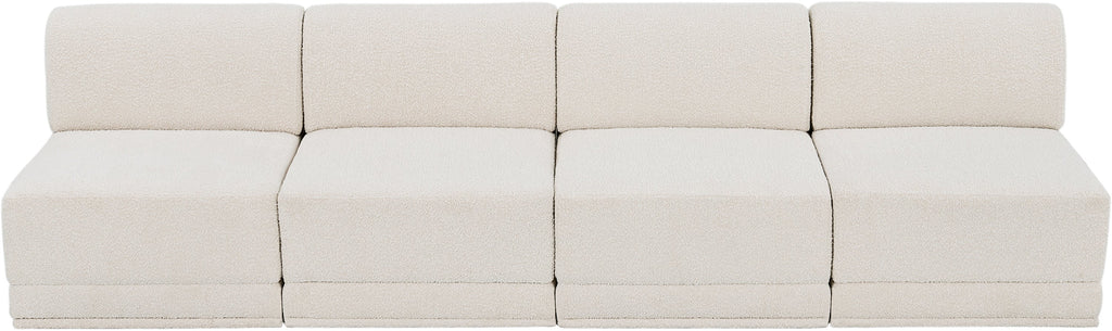 Ollie Boucle Fabric Armless Sofa